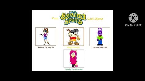 The Banana Splits Cast Meme With Youtubers YouTube