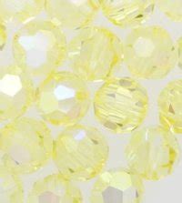 SWAROVSKI 5000 Round Bead 6mm Jonquil AB 24 Pieces