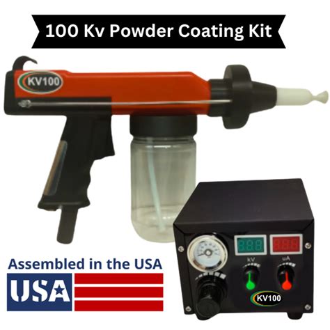 100Kv Powder Coating Gun Kit With Corona Ring POWDER COAT PRO 855