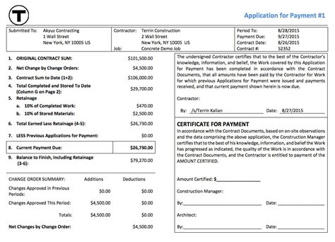 Aia Billing Template