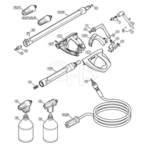 Genuine Stihl Re119 F Spray Gun Spray Lance Wand Ghs