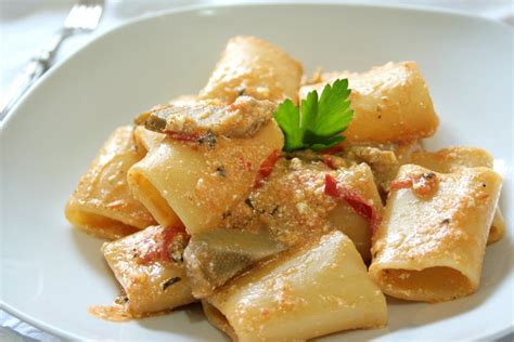 Paccheri Con Carciofi Pomodorini E Ricotta Fidelity Cucina