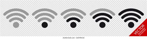 Wifi Wireless Wlan Internet Signal Flat Stock Vector Royalty Free