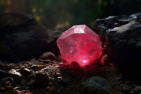 A Ruby on a Rock | Premium AI-generated image