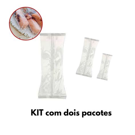 KIT 02 PACOTES Embalagem Higiênica bopp para geladinho gourmet sacolé