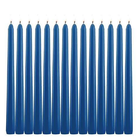 14 Royal Blue Taper Candles 10 Inch Tall 34 Inch Thick Burn 75 Hours Color Is Core And