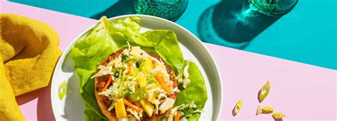 Open Faced Salmon Burgers With Mango Slaw Schnucks