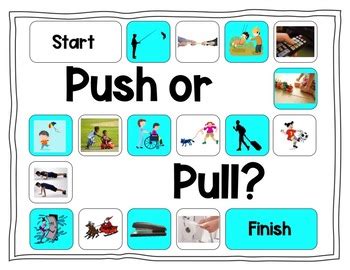 Push and Pull Board Game! (NGSS- K-PS2-1) by One Stop STEM Shop | TpT