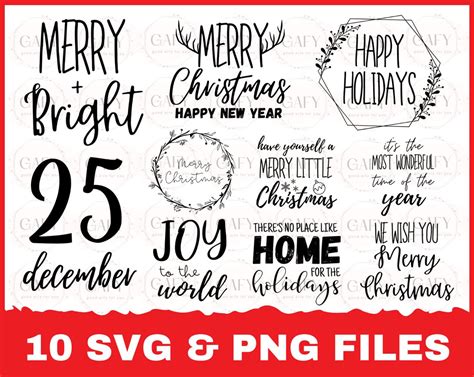 Christmas SVG Bundle, Christmas Sign Svg , Merry Christmas Svg ...