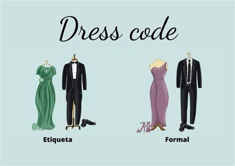 Significado De Dress Code - Dress Code | Código de vestimenta, Etiquetas para boda, Dress