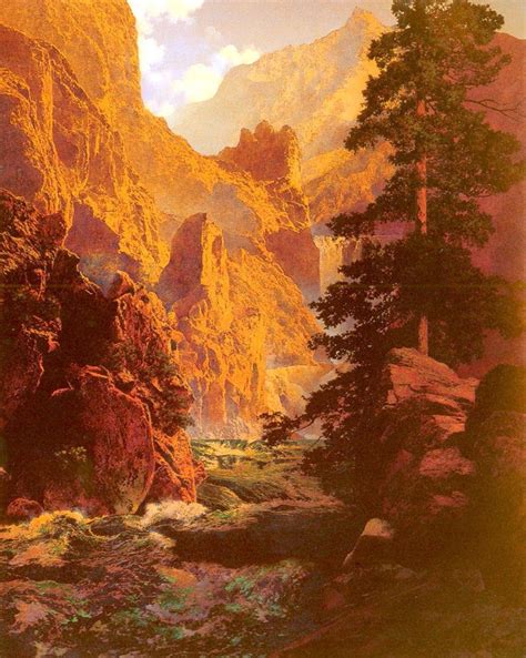 Maxfield Parrish Golden Age Illustrator Peintre Paysagiste