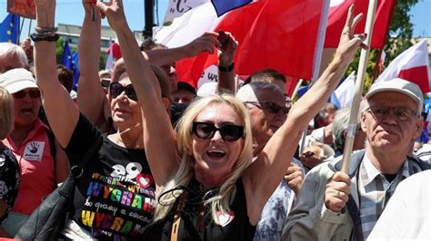 Poland Thousands March In Warsaw For Lgbt Rights Ahead Of Elections