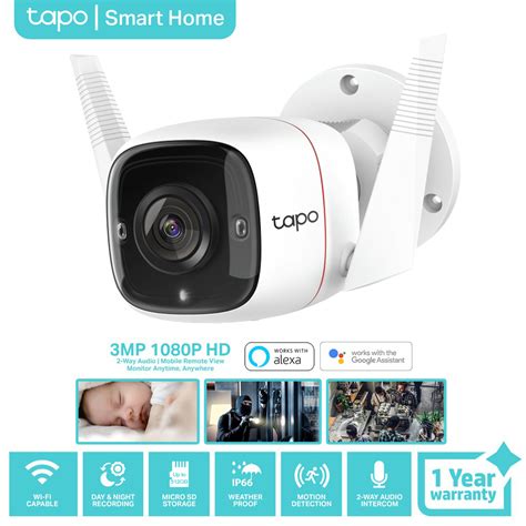 TP Link Tapo C310 3MP Outdoor IP Security Wifi CCTV Camera Connect To