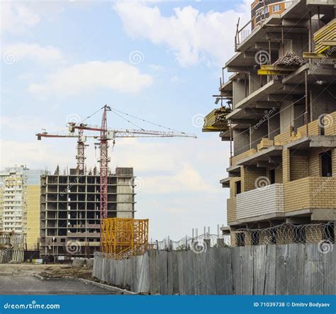 Construction of a New Apartment Building. Stock Photo - Image of housing, built: 71039738