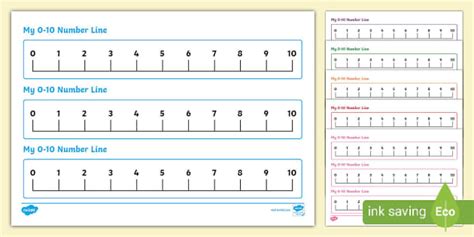 Colourful Number Lines 0 10 Teacher Made Twinkl