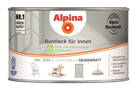 Alpina Buntlack F R Innen Lichtgrau Ral Seidenmatt Ml