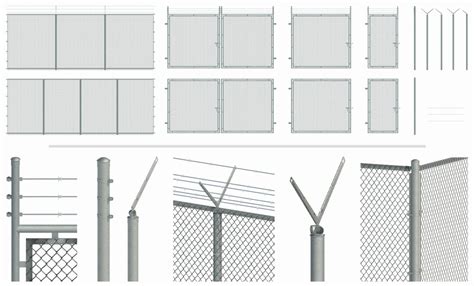 Familia Revit Pack de Cerca de Malla Ciclónica Alfajol Tu