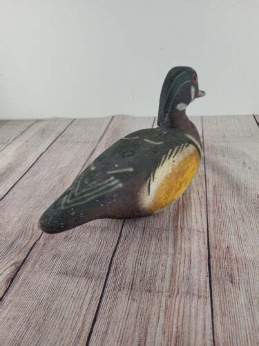 Vintage Herter S Model Wood Duck Drake Decoy