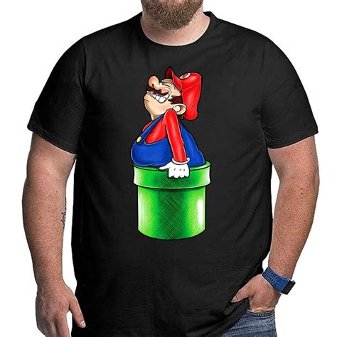 3306 Super Mario Bros KOSZULKA Śmieszna 5XL CZARNA Inna marka Moda