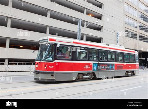 Toronto, Canada - Oct 11, 2017: Historic streetcar in the city of ...