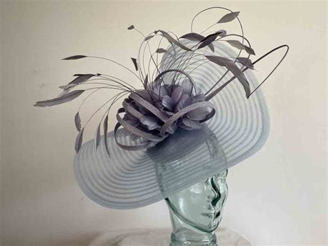 Pleated Crin Pillbox Fascinator In Blue Love Fascinators