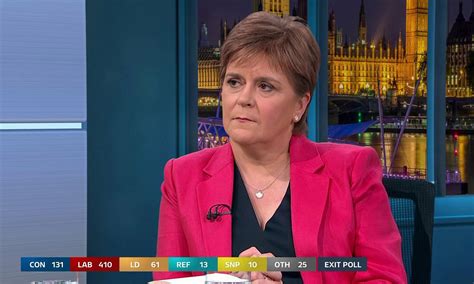 Nicola Sturgeon Condemns The Snp Campaign As Exit Poll Predicts Losses