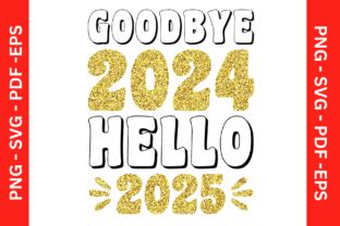 Goodbye 2024 Hello 2025 Gráfico por SoftArt Creative Fabrica