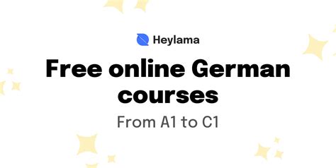 28 free online German language courses from A1 to C1