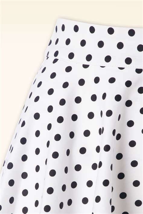 Banned Retro Dot Days Swing Skirt In White Shop At Topvintage