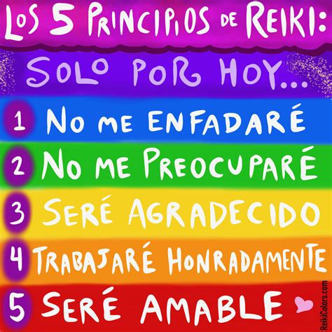 Principios De Reiki 5 Ideas Inspiradoras Reiki Colors