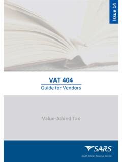 Value Added Tax Vat South African Revenue Service Value Added