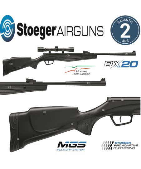 Carabine Stoeger Airguns Rx20 S3 Suppressor Bois 20 Joules Tir Loisir