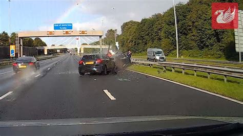 Dramatic Dash Cam Footage Shows Moment Of M62 Crash Youtube