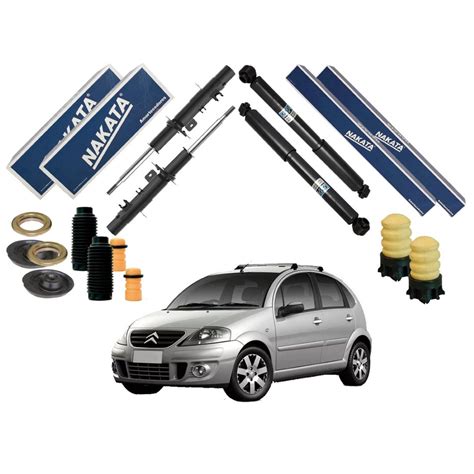 Kit amortecedor dianteiro traseiro nakata original CITROËN C3 1 4 1 6