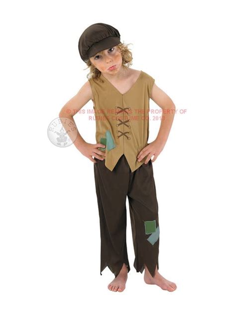 Child Victorian Urchin Poor Boy Fancy Dress Costume Kids Oliver Twist ...