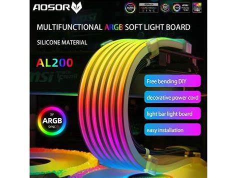 Coolmoon Aosor Al Lamp Tape V Argb Aura Sync Flexible Light Bar