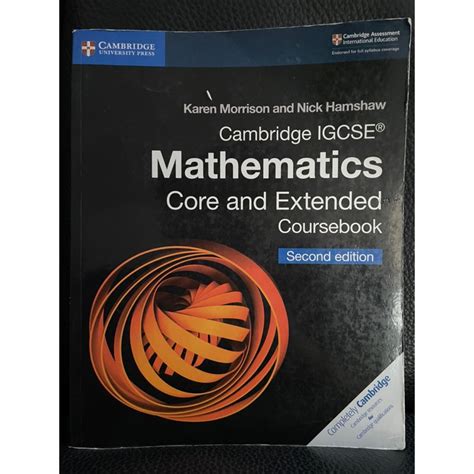 Jual Cambridge Igcse Mathematics Core And Extended Coursebook Second