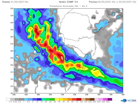 Frente fria avança chuva e acentuada queda da temperatura