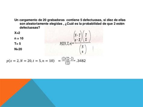 Distribución Hipergeometrica