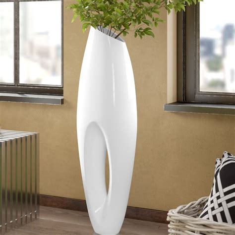 Orren Ellis Kluesner Modern Large Floor Vase Reviews Wayfair