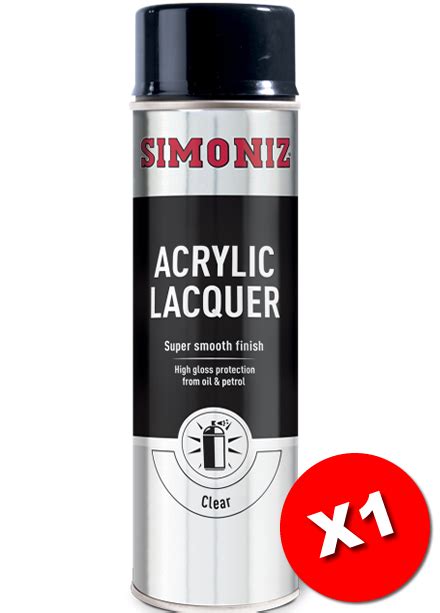 Simoniz Clear Lacquer High Gloss Acrylic Spray Paint 500ml Simp22d Save And Drive Automotive