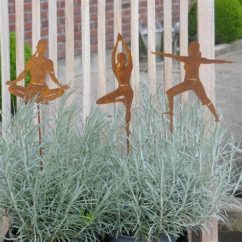 Storm S Gartenzaubereien Yoga Beetstecker Er Set Yoga Figuren