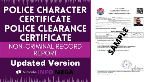 How To Get Police Character Certificate Non Criminal Record Report In