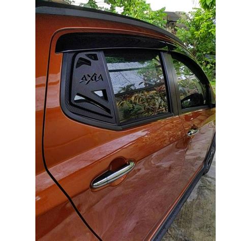 Perodua Axia Triangle Window Cover Carbon Fiber Rear Side Mirror Louver