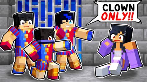 Aphmau In A Clown Only Prison In Minecraft Parody Storyeinaaron