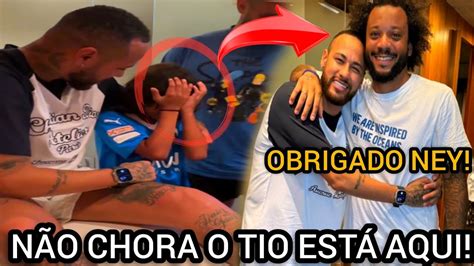 OLHA COMO FOI O ENCONTRO EMOCIONANTE DO FILHO DO MARCELO E NEYMAR NO