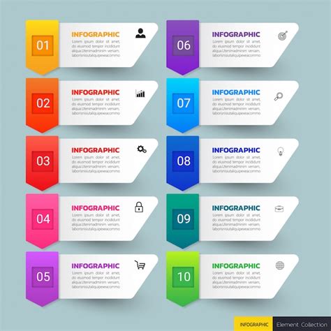 Premium Vector Steps Infographic Banners