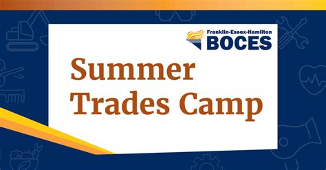 New Summer Trades Camp For Middle Schoolers Franklin Essex Hamilton Boces