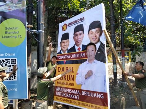 Tak Berizin Hingga Langgar Aturan Ratusan Reklame Parpol Di Kota