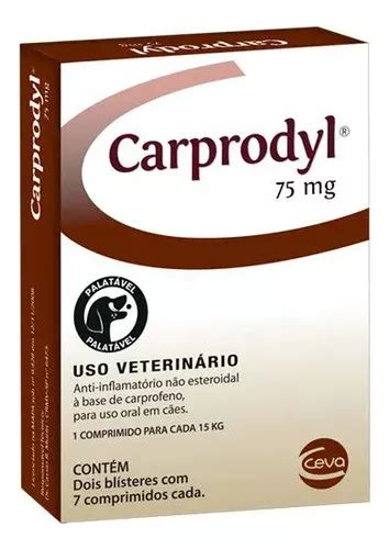 Carprodyl 75mg Anti inflamatório 14 Comprimidos Carprofeno Frete grátis